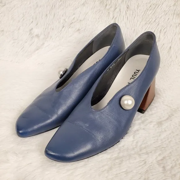Yuul Yie Geometric Heel Pearl Pumps Size 37