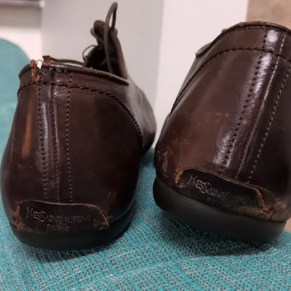 Yves Saint Laurent Men's Brown Leather Shoes Make An Offer