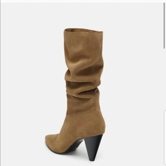 Zara high split leather  boots