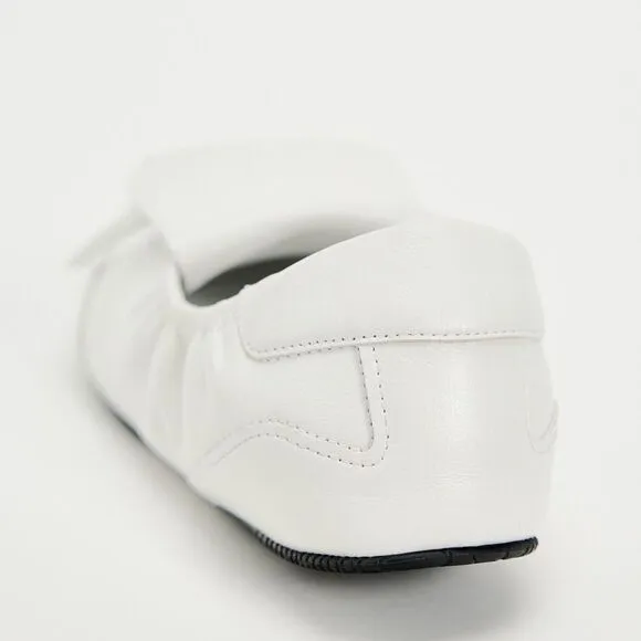 ZARA LACE-UP LOW HEEL LEATHER SHOES