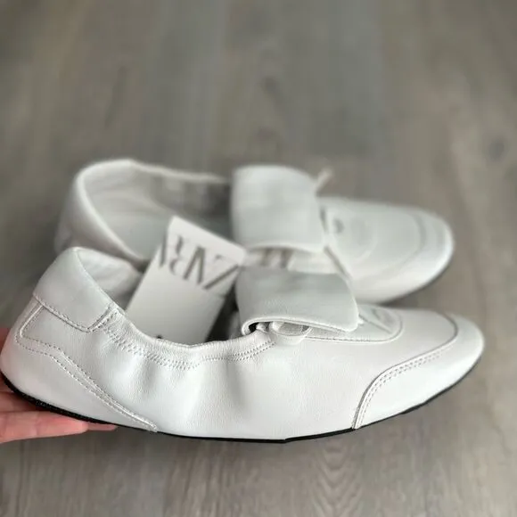 ZARA LACE-UP LOW HEEL LEATHER SHOES