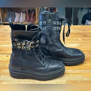 Zara Premium Combat Boots