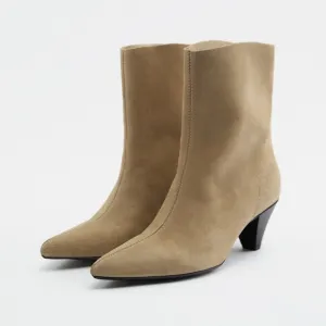 Zara Soft Suede ankle boots