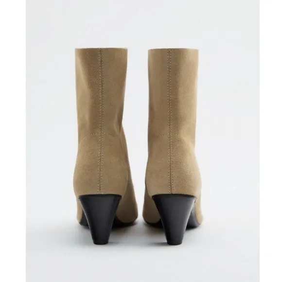 Zara Soft Suede ankle boots