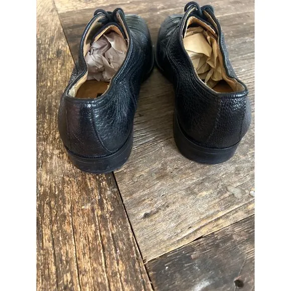 Zelli Made in Italy Ostrich Leather Oxford Casual Dress Shoes Size 9 M JP