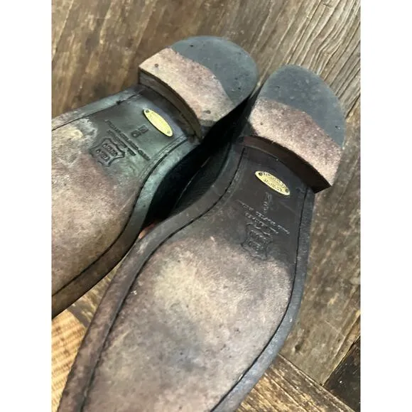 Zelli Made in Italy Ostrich Leather Oxford Casual Dress Shoes Size 9 M JP