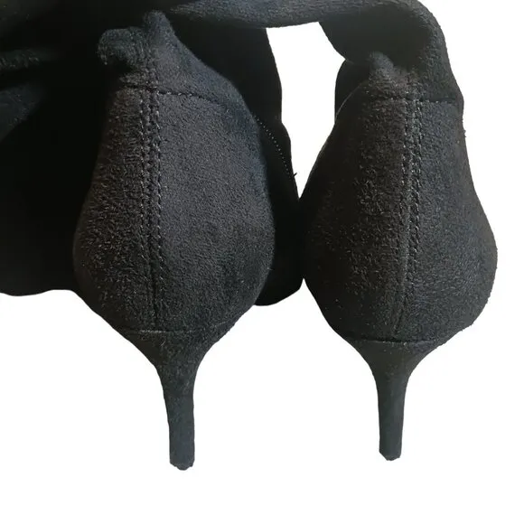 Zigi Soho Silla Black Stiletto Heeled Boots, Size 6.5, Pointed‎ Toe, NIB