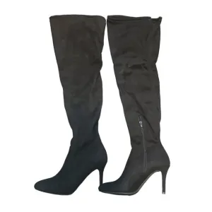Zigi Soho Silla Black Stiletto Heeled Boots, Size 6.5, Pointed‎ Toe, NIB