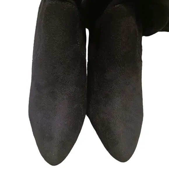 Zigi Soho Silla Black Stiletto Heeled Boots, Size 6.5, Pointed‎ Toe, NIB