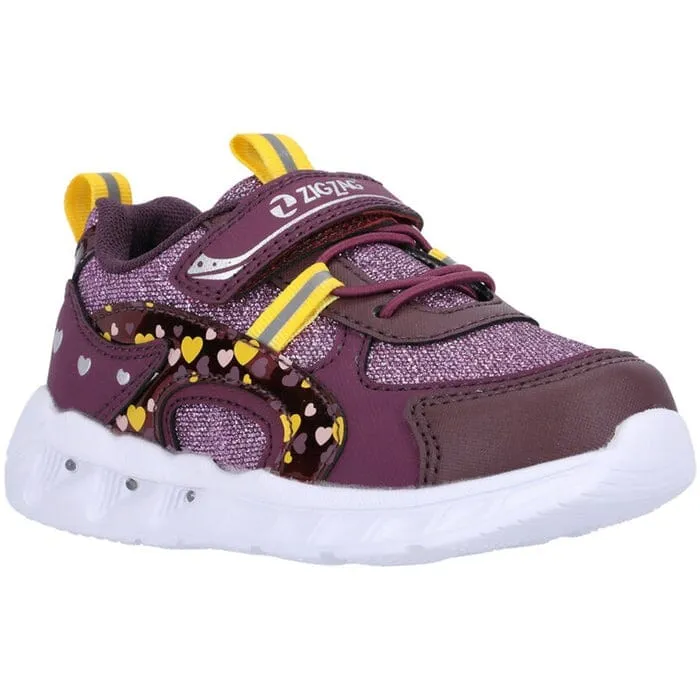 ZIGZAG LELHATE KIDS LITE SHOE W/LIGHTS