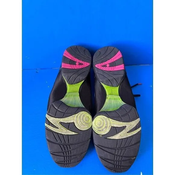 ZUMBA Womens Size 9.5Black Flex Classic Trainers Dance Shoes Z Slide-Impact Max